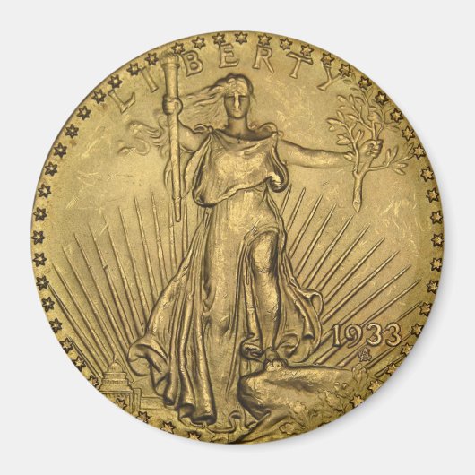 1933 DubbelEagle gouden munten Magneet (Voorkant)