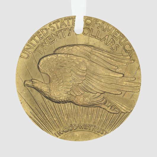1933 DubbelEagle gouden munten Ornament (achterkant)