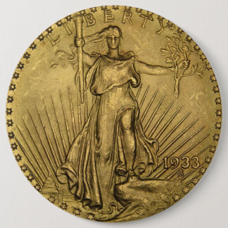 1933 DubbelEagle gouden munten Ronde Button 6,0 Cm