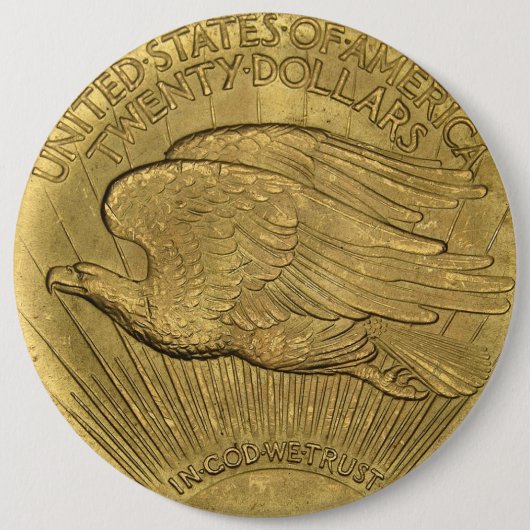 1933 DubbelEagle gouden munten Ronde Button 6,0 Cm (Voorkant)
