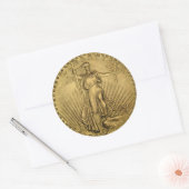 1933 DubbelEagle gouden munten Ronde Sticker (Envelop)