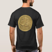 1933 DubbelEagle gouden munten T-shirt (Achterkant)