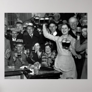 1933 EINDE VAN DE VERBODSCELEBRATIE - CHICAGO POSTER