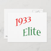1933 Elite Briefkaart (Voorkant / Achterkant)