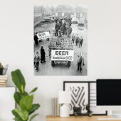 1933 HEBBEN WE BEER! - VERBODSEINDEN POSTER (Thuiskantoor)