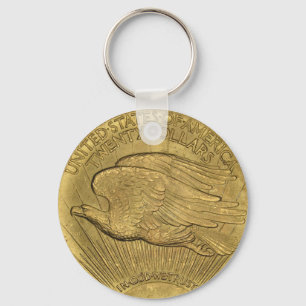 1933 het Dubbele Gouden Muntstuk van Eagle Sleutelhanger