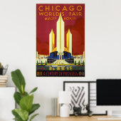 1933 Het eerlijke Poster van Chicago World (Thuiskantoor)