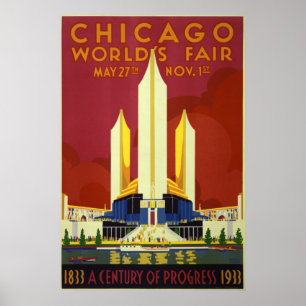 1933 Het eerlijke Poster van Chicago World