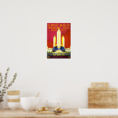 1933 Het Fair vintage-poster van Chicago World Poster (Keuken)