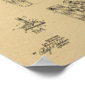 1933 Kunsttekenafdrukken voor camera-opvouwcamera Poster (Hoek)