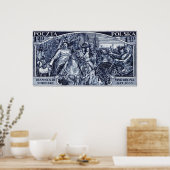 1933 Levering van het Weense poststempel Poster (Keuken)