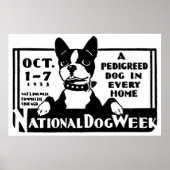 1933 Nationaal Poster van de Dog Week (Voorkant)