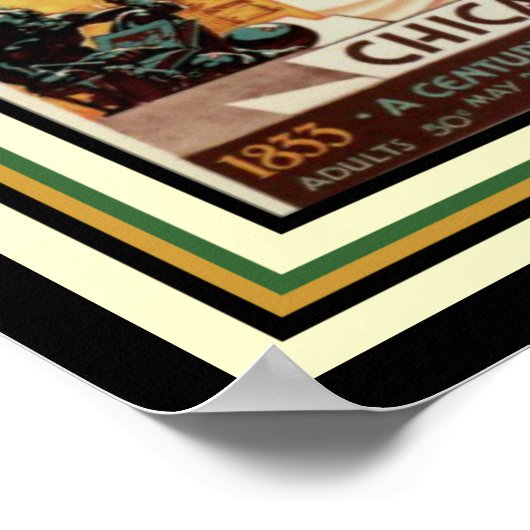 1933 Poster 12 x 16 van het Fair Art Deco van Chic (Hoek)