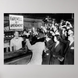 1933 TOAST TOT EIND VAN HET VERBOD POSTER