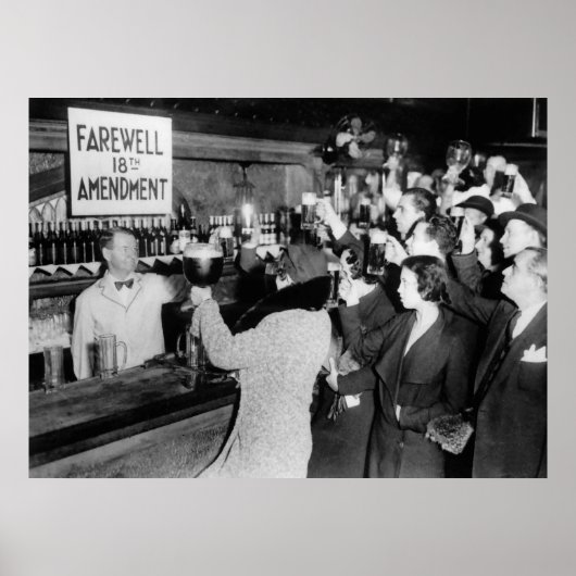 1933 TOAST TOT EIND VAN HET VERBOD POSTER (Voorkant)