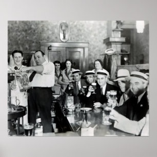1933 VERBOD EINDT - TAPS FLOWING - CHEERS! POSTER