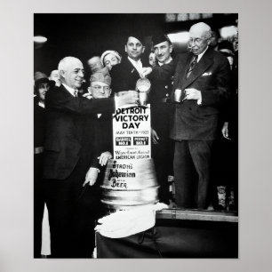 1933 VERBOD OP OVERSCHRIJDINGEN - DETROIT POSTER