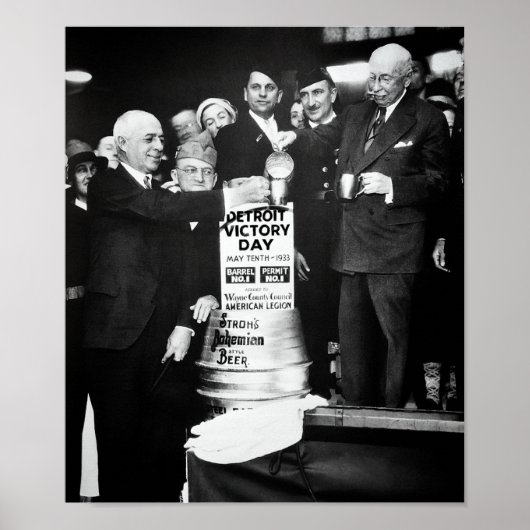 1933 VERBOD OP OVERSCHRIJDINGEN - DETROIT POSTER (Voorkant)