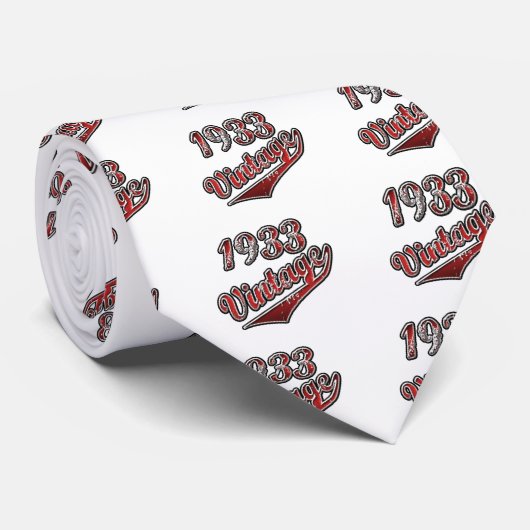 1933 Vintage Stropdas (Opgerold)