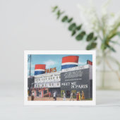 1933 Wereldtentoonstelling Straten van de Parijse  Briefkaart (Staand voorkant)