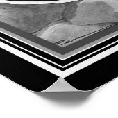 1933 Zwart-wit Poster Deco Le Sourire (Hoek)