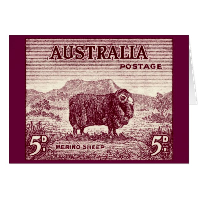 1934 Australian Merino Sheep (Voorkant Horizontaal)