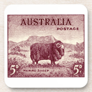 1934 Australian Merino Sheep Drankjes Onderzetter