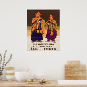 1934 Bekijk India Darjeeling Lama Dance Travel Poster (Keuken)
