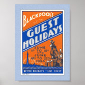 1934 BLACKPOOL UK POSTER STEMPEL (Voorkant)