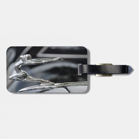 1934 Buick Goddess Hood Ornament Bagagelabel (Achterkant horizontaal)