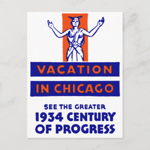 1934 Chicago Century of Progress Briefkaart