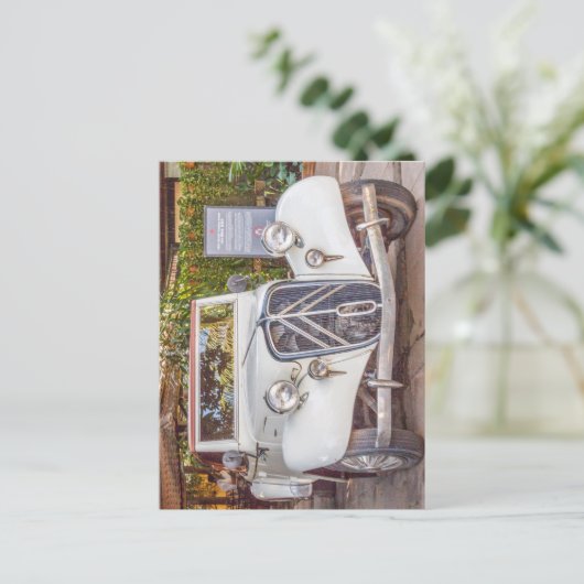 1934 Citroen Traction Avant classic car Jigzaag Pu Briefkaart (Staand voorkant)