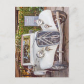 1934 Citroen Traction Avant classic car Jigzaag Pu Briefkaart (Voorkant)