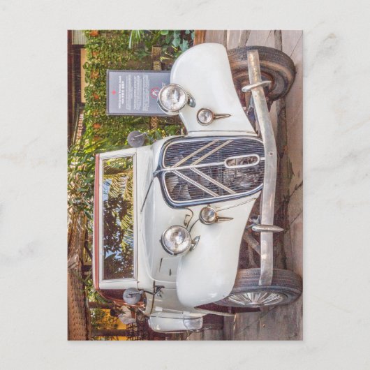 1934 Citroen Traction Avant classic car Jigzaag Pu Briefkaart (Voorkant)