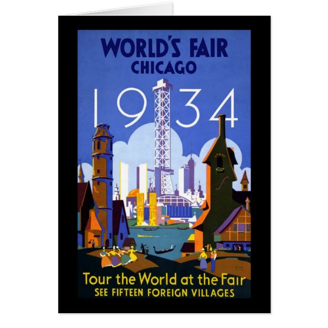 1934 De beurs van Chicago World (Voorkant)