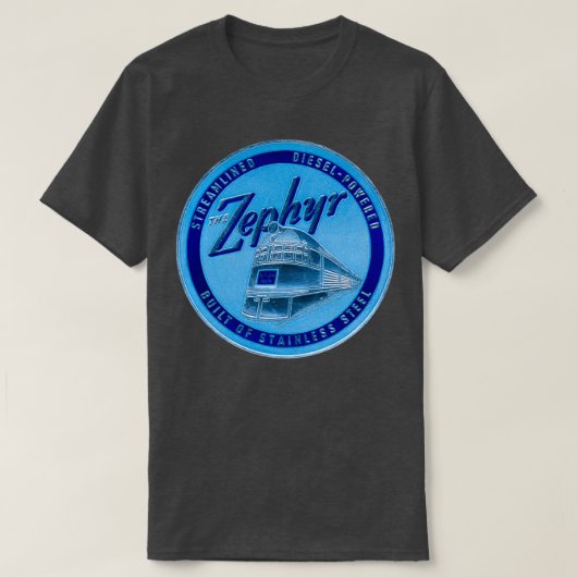 1934 De Zephyr-trein 1 T-shirt (Design voorkant)