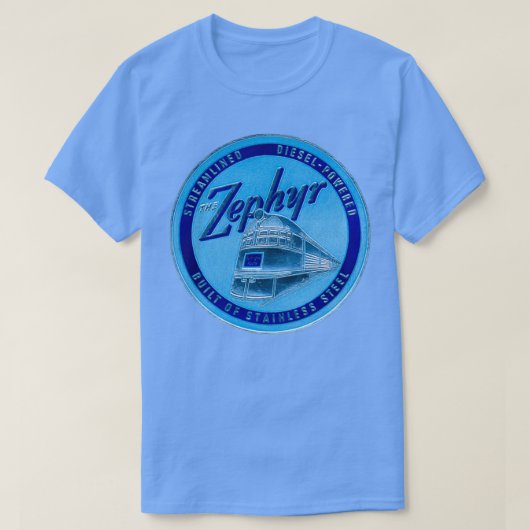 1934 De Zephyr-trein T-shirt (Design voorkant)