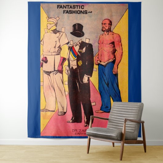 1934 Dr. Zarkov Flash Gordon strips Wandkleed (In situ)