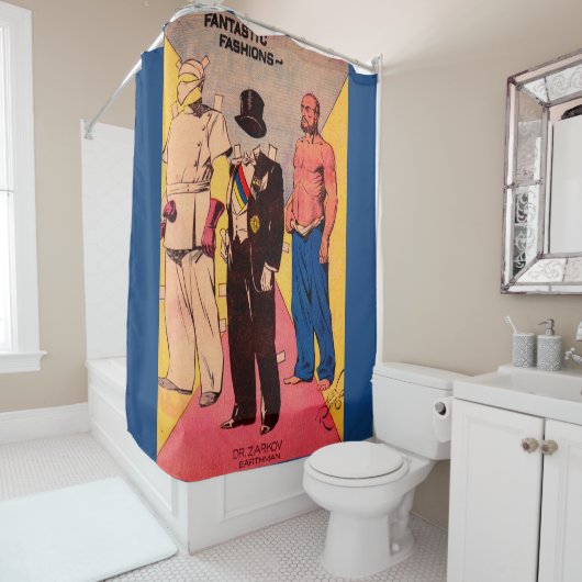 1934 Dr. Zarkov van Flash Gordon Douchegordijn (In situ)