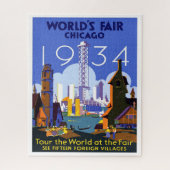 1934 Fair Travel Advertisement in Chicago World Legpuzzel (Verticaal)