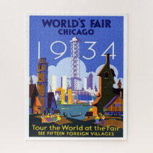 1934 Fair Travel Advertisement in Chicago World