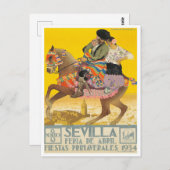 1934 Feria de Sevilla Briefkaart (Voorkant / Achterkant)