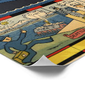 1934 Gebied van de Alaska-kaart Poster (Hoek)