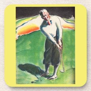 1934 golfdruk bier onderzetter