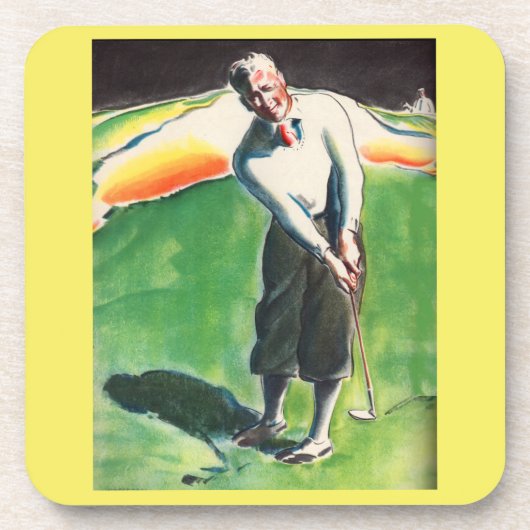 1934 golfdruk bier onderzetter (Voorkant)