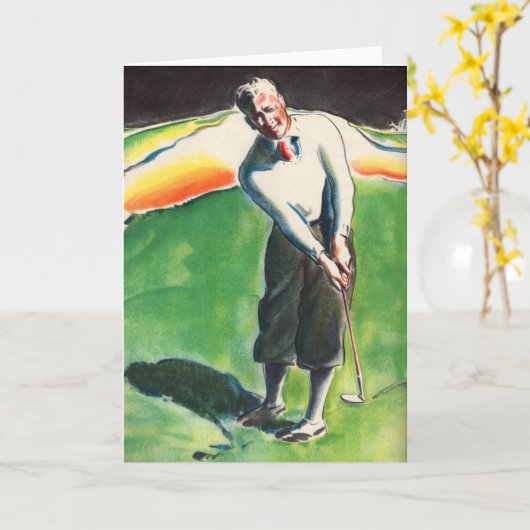 1934 golfdruk kaart (Gele Bloem)