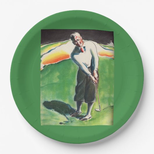 1934 golfdruk papieren bordje (Voorkant)