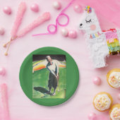 1934 golfdruk papieren bordje (Feest)