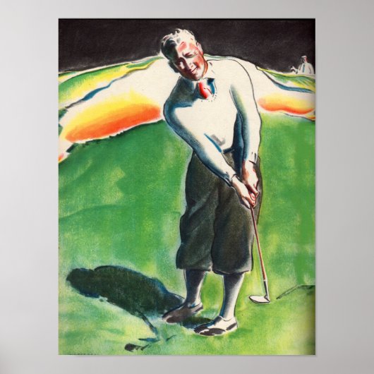 1934 golfdruk poster (Voorkant)