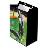 1934 golfprint medium cadeauzakje (Voorkant Gekanteld)